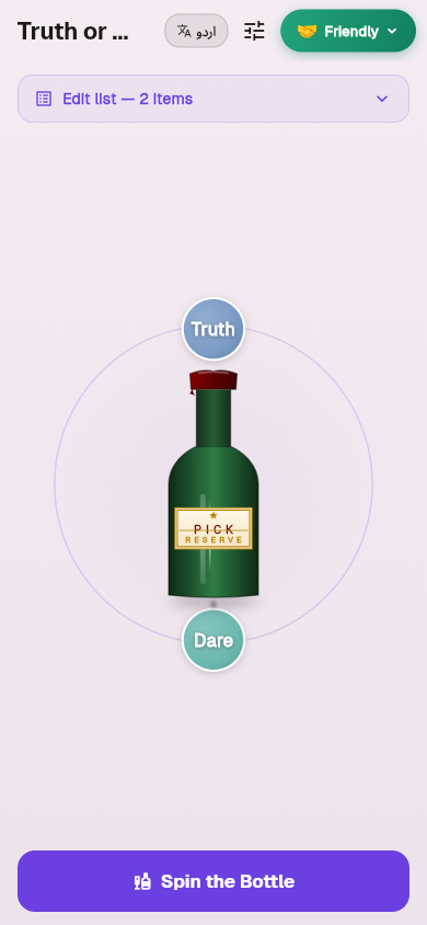 Truth or Dare — six prompt packs
